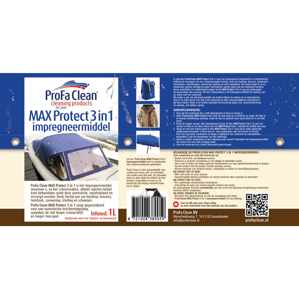 ProFa Clean MAX Protect 3 in 1 - Impregneermiddel