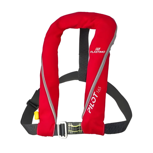Pilot 165 II reddingsvest auto met harnas rood